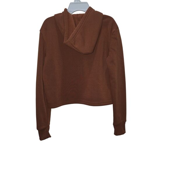 Roma Concept Teen Girls Cropped Hoodie – Brown, Size M, Pre-Owned - Picture 10 of 11